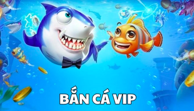 Giao diện đại dương rực rỡ với loài cá Vip di chuyển uyển chuyển trong Bắn Cá Vip