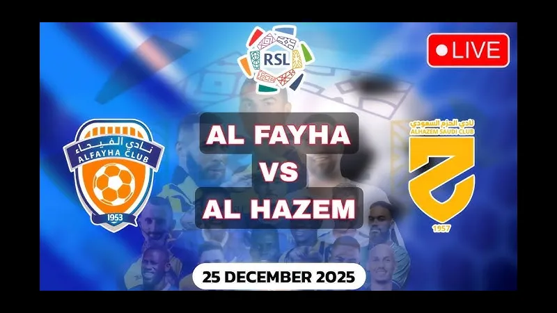 Trận đấu giữa Al Fayha và Al Hazem - "Al Fayha" vs